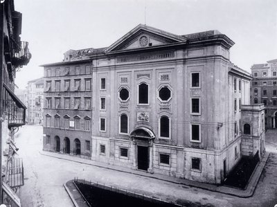 Facade of the old synagogue of Livorno by Luigi Betti